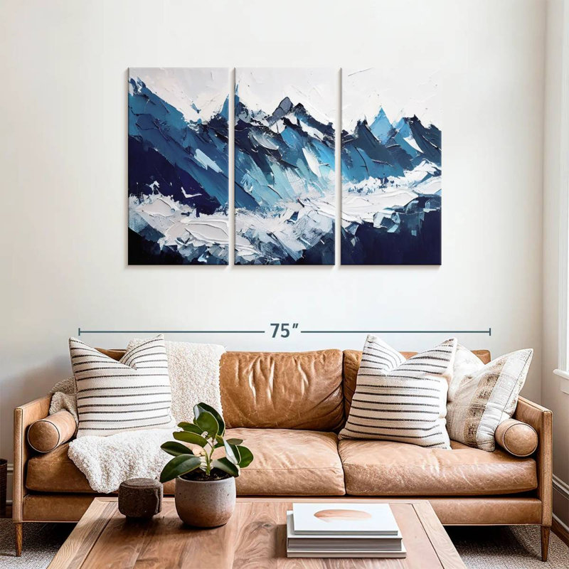 Avery Abstract Blue Mountains, 36" H x 57" W