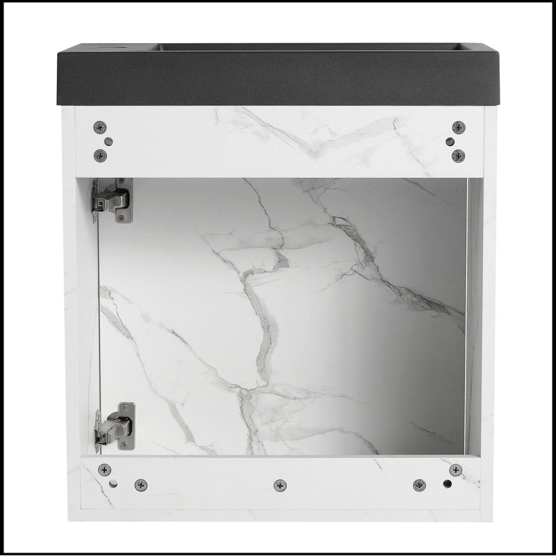 Rontavis 19.70'' Single Bathroom Vanity with Resin Top