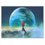 «Video Game Man On The Top Of The Moon», reproduction d'art sur toile moderne-707557982-707557974