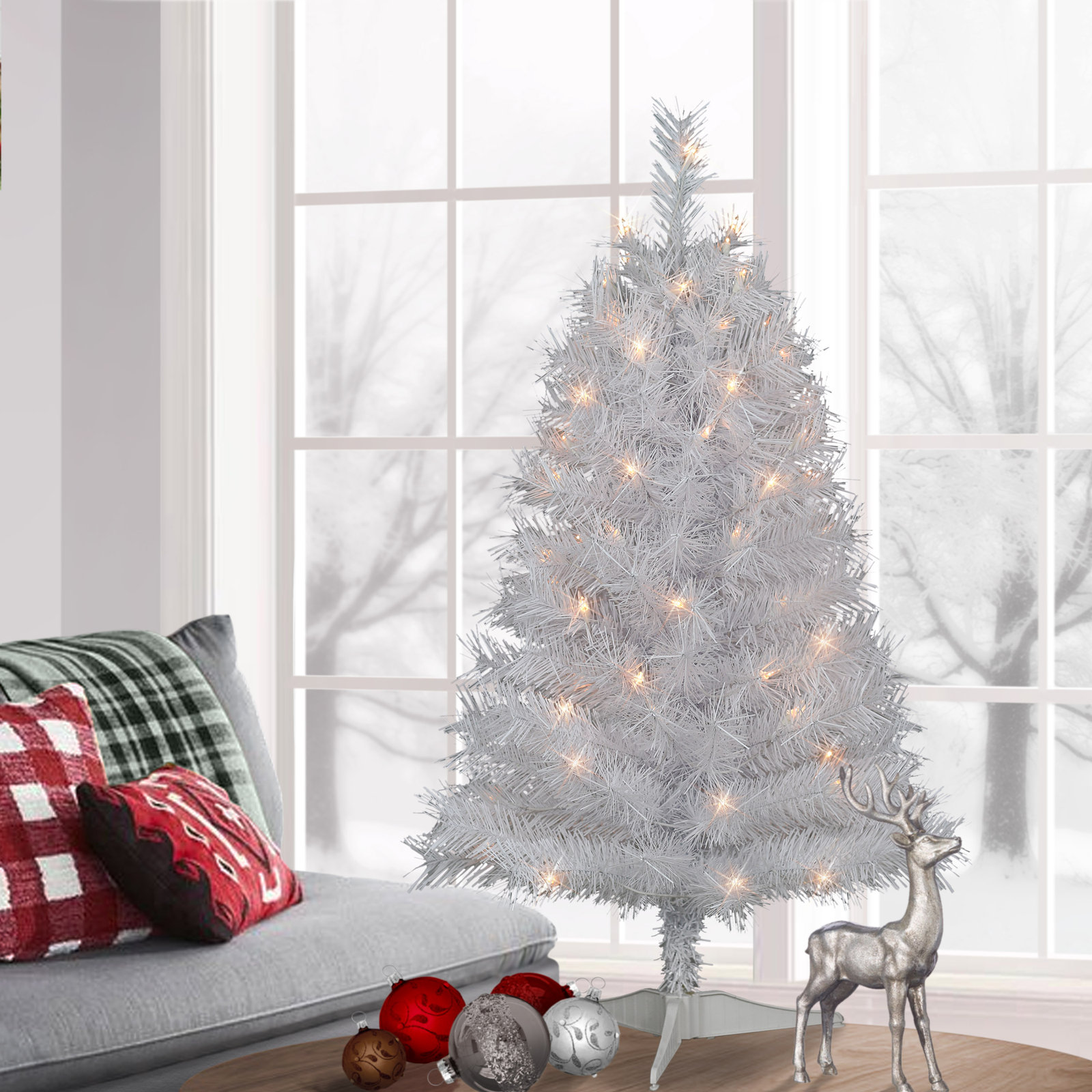 Guenot Lighted Artificial Fir Christmas Tree