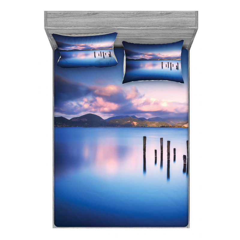 Microfiber Sheet Set, Full Sheet Set with Fitted Sheet
