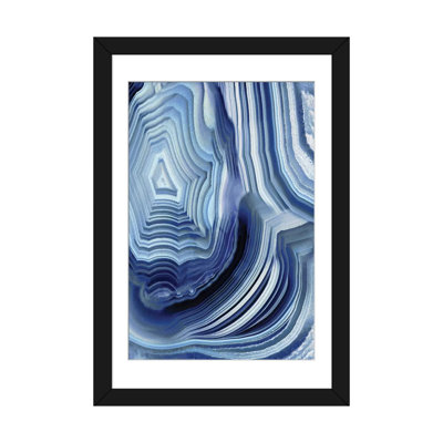 «Agate Indigo I» par Danielle Carson, reproduction sur toile tendue sur châssis