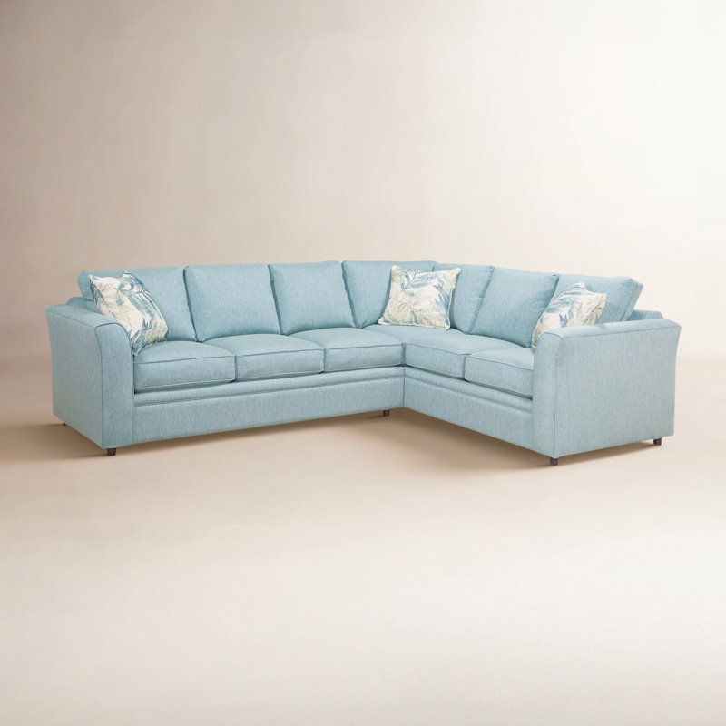 Northfield Upholstered Sectional, Right Hand Facing, Dark Olive Performance; 0357-43
