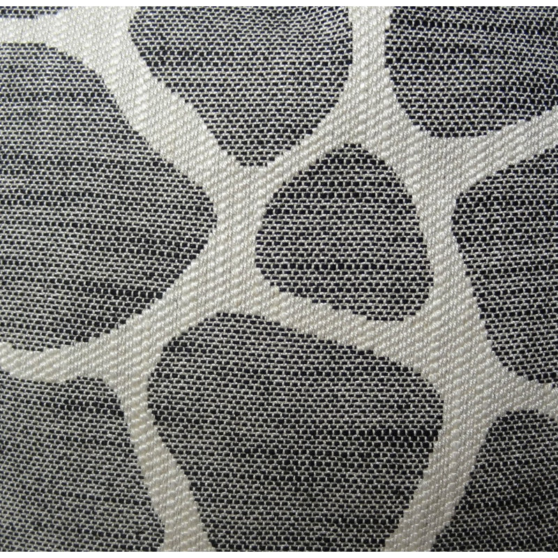 Coussin Sable, H 20 po x l 20 po, Noir/crème, Polyester
