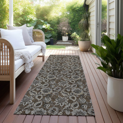 Tapis intérieur / extérieur Flitwick avec envers antidérapant