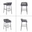 Ensemble de 2 tabourets de bar pour l'extérieur-836688594