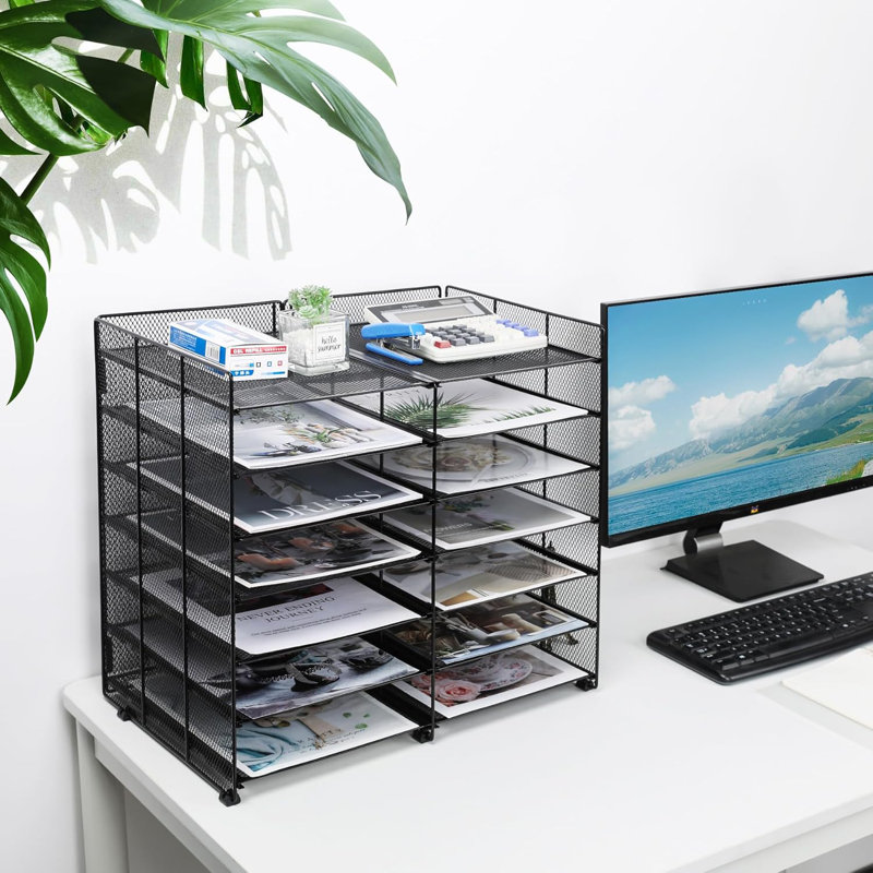 Classeur de bureau, classeur à 12 compartiments, comptoir de courrier