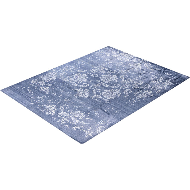 Overdyed One-of-a-Kind Rectangle 9' X 11'10" Hand Knotted Area Rug