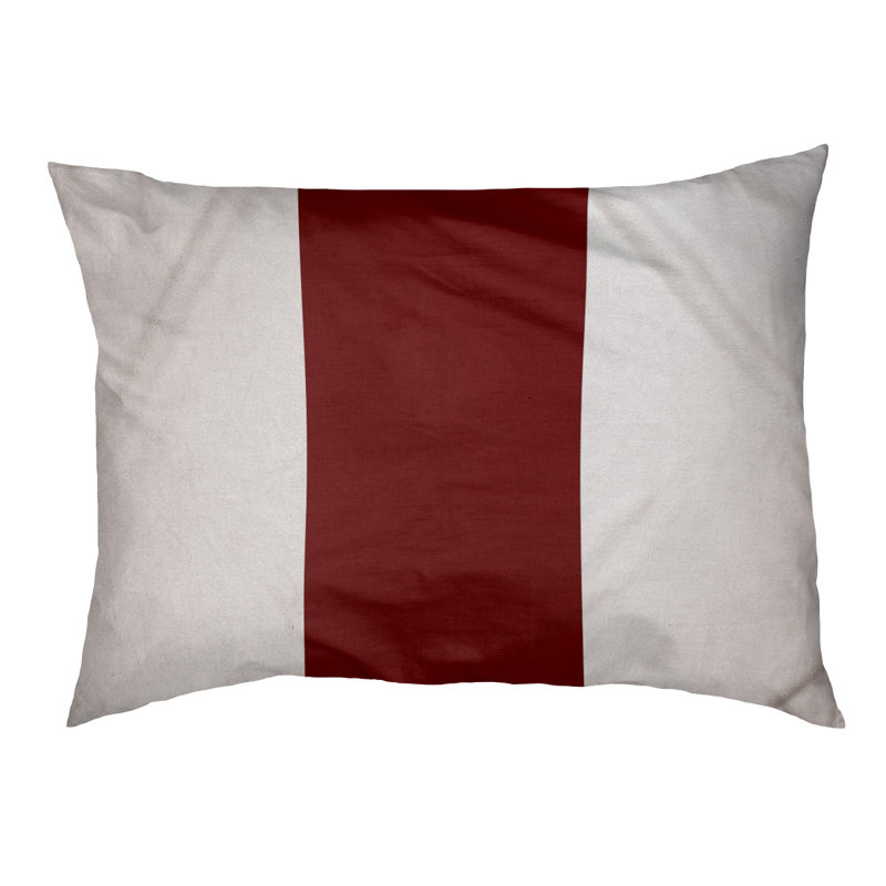 Coussin Milwaukee, Moyen (l 28 po x P 18 po x H 6 po), Blanc / Marron