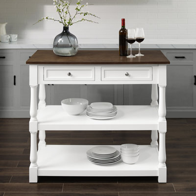 Asker Wood Kitchen Island