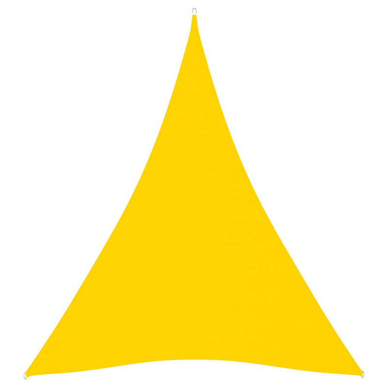 Androscogin Triangular Shade Sail, Yellow, 5m x 6m x 6m