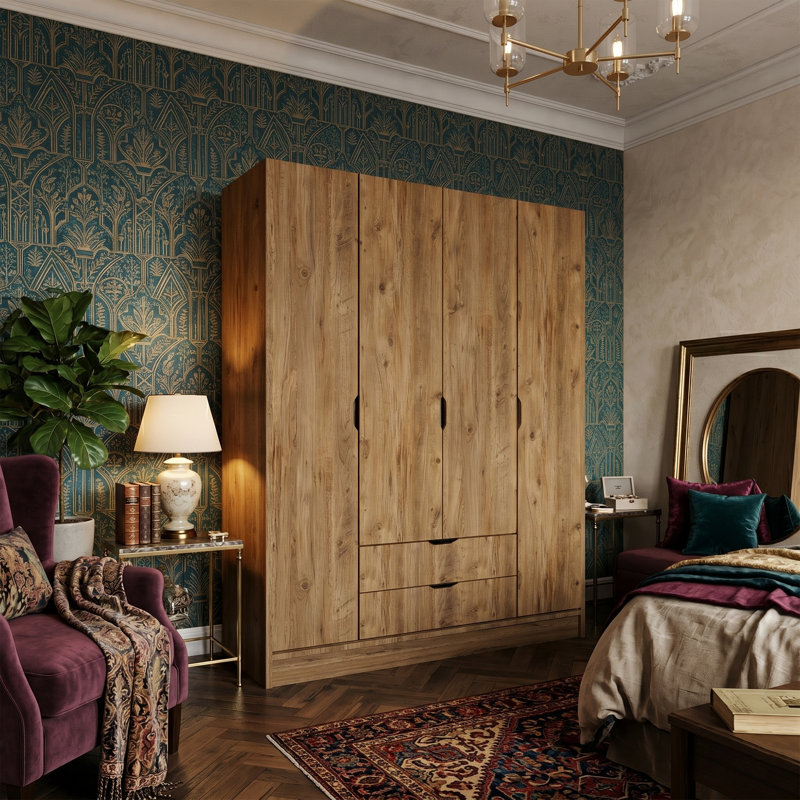 Everly 4-Door Armoire with 2 Drawers