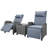 Outdoor Rattan Two-Person Combination With Coffee Table, Adjustable, Suitable For Courtyard, Swimming Pool, Balcony