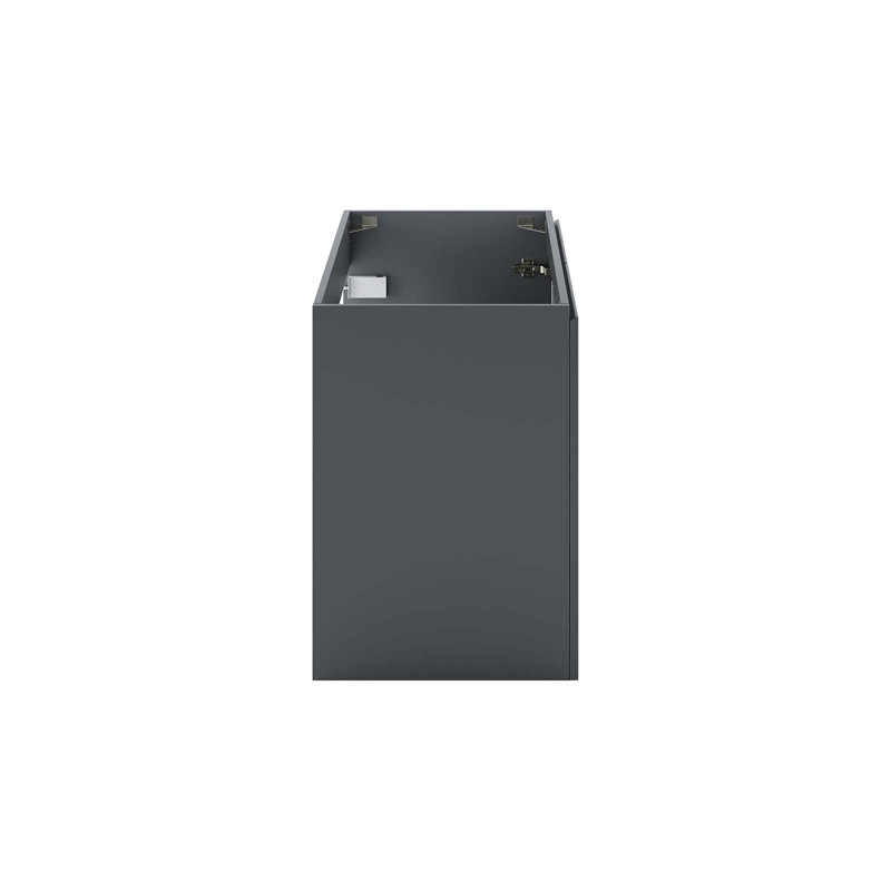 Vitality 30" Gray Particleboard Wall-Mount Bathroom Vanity