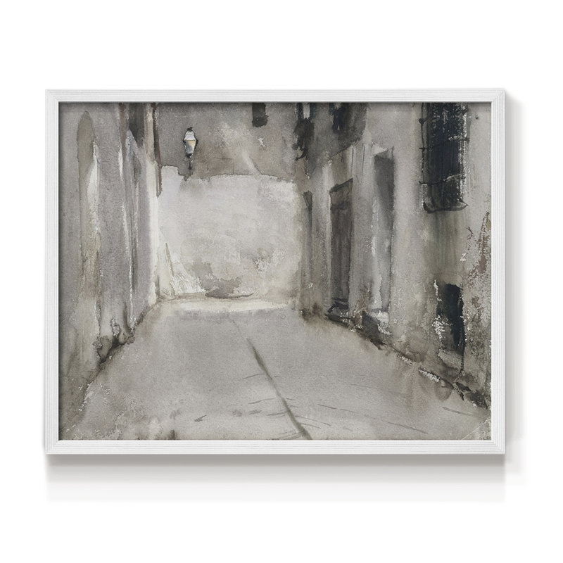 Paysages rétro-DCCLxxxvii-impression encadrée - réversible, H 8 po x l 10 po, Blanc