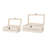 Art Cole And Grey Metal Handmade Woven Storage Box With Bronze Latches And Tempered Glass Tops