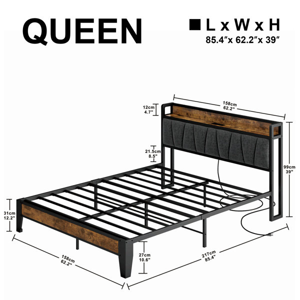 17 Stories Tharsiga 39'' Bed Frame & Reviews | Wayfair