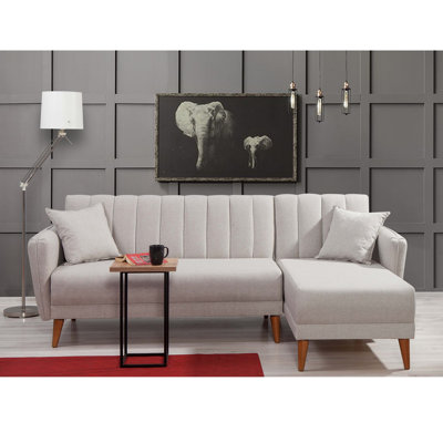 Canapé-lit et chaise longue en lin 88,58 po Oehler