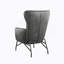Fauteuil d'appoint gris Wallace & Bay Graham