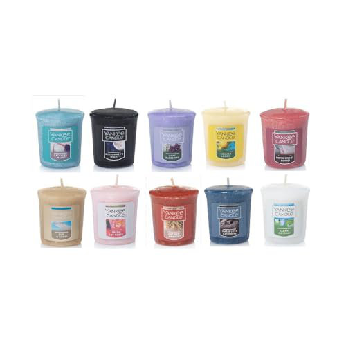 Yankee Candle Assorted Scented Votive Sampler Candle - Set of 10