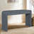 Rustic Entryway Console Table With Fluted Drawer Front – Sturdy Wood Sofa Table With Curved Corners & Chunky Legs-1102257483