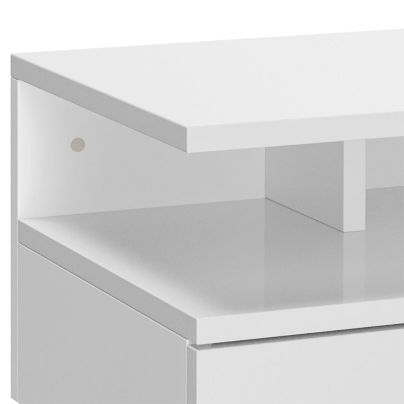 35cm W Engineered Wood Bedside Table