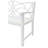 White Yard Patio Bench - Metal Frame With And Armrest, Rust- For , Yard, Porch, Balcony, Accommodates 2 3 Persons Outdoor Armrest Included, Rustproof, Fits Individuals