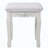 White Princess Vanity Desk Set with LED Light Mirror, 4 Drawers and Stool-801802206