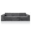 Canapé modulaire en chenille de 112,5 po avec mousse haute densité Winkler-965933846