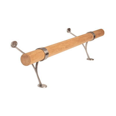 Quincaillerie de fixation complète et tube de chêne de 4 pieds