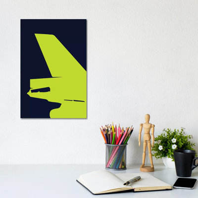 DC-10 Tail 1 Piece Wrapped Canvas Wall Art