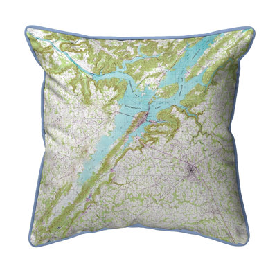 Coussin extérieur carré Lake Guntersville