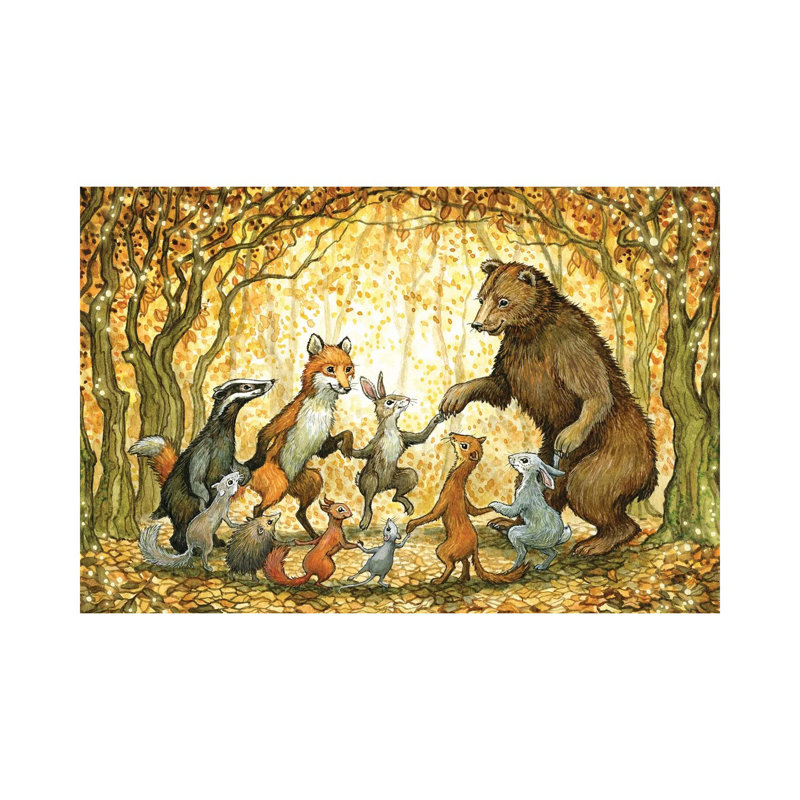Woodic Reel - Giclée sur toile tendue avec châssis, H 18 po x l 26 po
