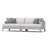 Portofino Sling 8 Piece Sunbrella Outdoor Deep Seating Set - Space Gray