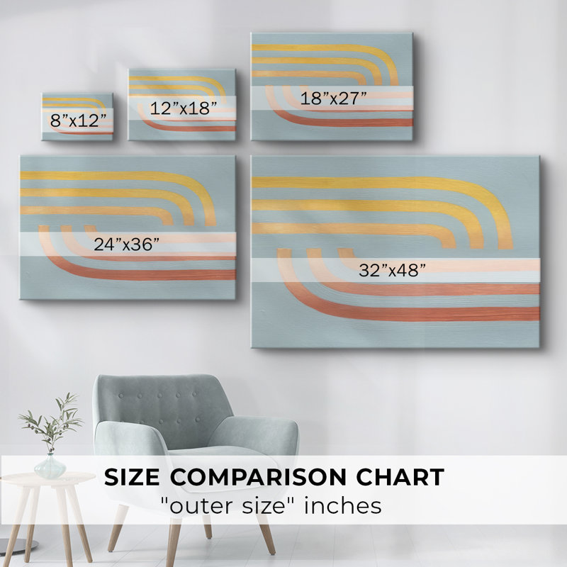 Mer et soleil tissés - Cavas enveloppés de galerie, H 12 po x l 18 po