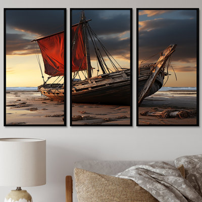 Amayrany - Ensemble d'art mural bateau