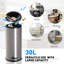Caliope Metal Kitchen Trash Can - 113.56L