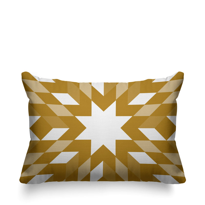 Coussin intérieur / extérieur Lynn Country, Jaune