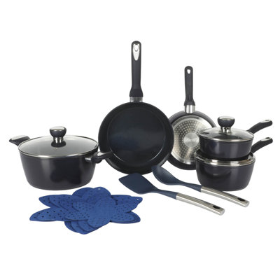 Oster Hawke 14 Piece Cookware Set W/ Felts