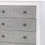 Commode rustique gris et blanc vieilli