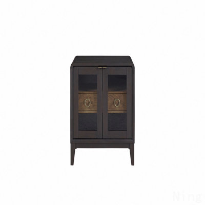 Table de chevet en verre