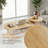2-Piece Nesting Coffee Table Set, with 2-Tier Storage & Rustic Wood Grain, Oval & Round Tabletop, Minimalist Modern Style-2089818459