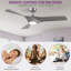 Ventilateur de plafond 3 pales 3 pales-1629044353