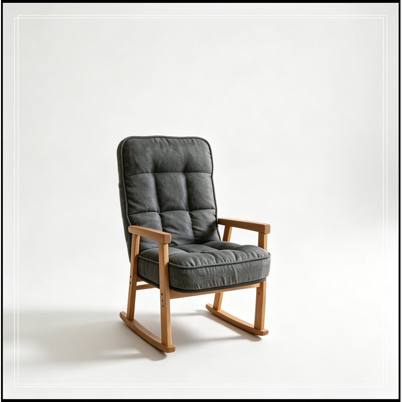Chaise à dossier réglable avec pieds robustes