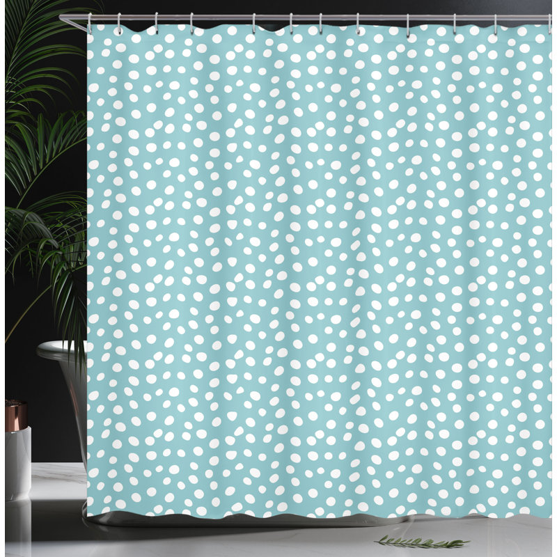 Shower Curtain with Hooks Included, 70" H x 69" W