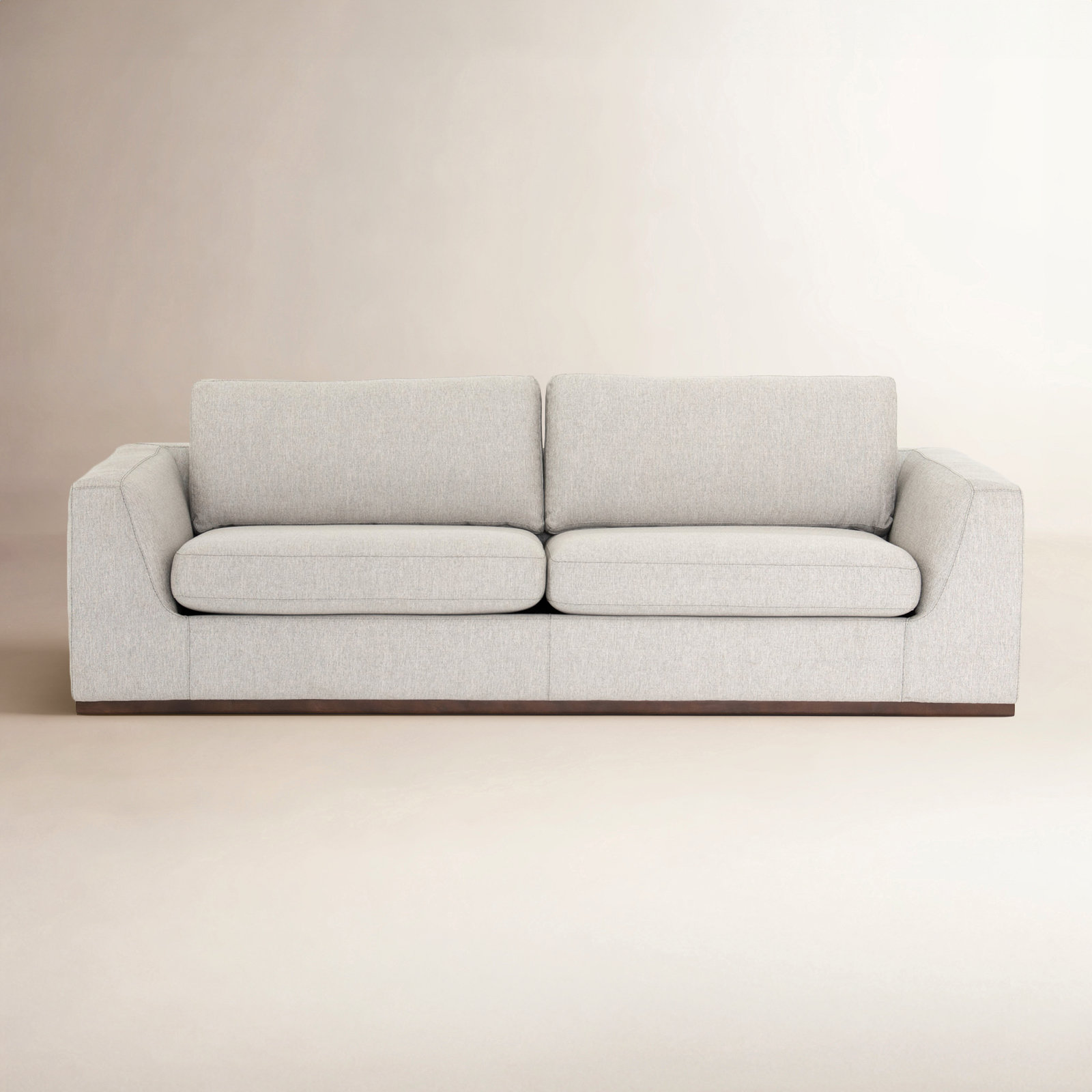 Berger 98'' Upholstered Sofa, Aldred Silver