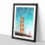 The Golden Gate Bridge Abstract - Picture Frame Painting Print-56855782-56855784