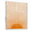 Soleil, art mural sur toile, impression graphique minimaliste orange - Orange Sun Print III-116161349-59706912-59706908