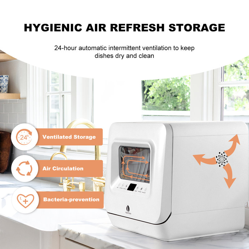 27.75" 58dBA Countertop Digital Control Dishwasher