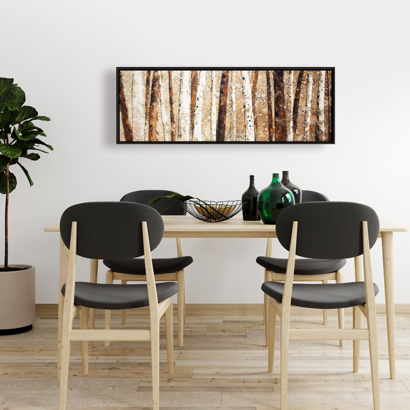 " Tree Trunks ", 16" H x 48" W